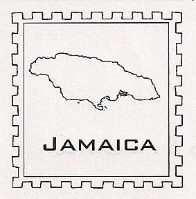 TEACHERS JAMAICA POST WOOD HANDLED RUBBER STAMP RW6032  