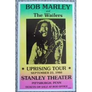  Bob Marley and the Wailers Pittsburgh 1980 Uprising Tour 