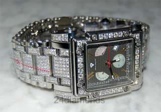New Iced Out Aqua Master 24.00 ct. Diamond King Mens Rodeo Watch 
