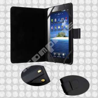 Black Leather Case Skin Cover for 7 Android Tablet PC  