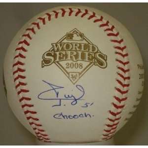 Carlos Ruiz Autographed Baseball   WS 08 insc Chooch JSA   Autographed 