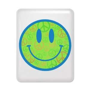    iPad Case White Smiley Face With Peace Symbols: Everything Else