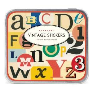  Cavallini Vintage 100 Plus Assorted Alphabets Stickers 
