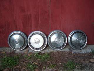 SET OF 4 VINTAGE 70S FORD TRUCK WHEEL COVERS 15 INCHES  