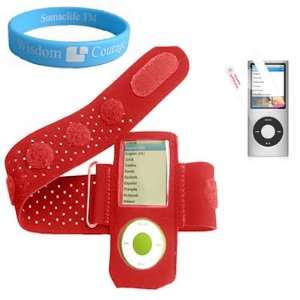  Red Workout Armband for Apple Ipod Nano 5th Generation 