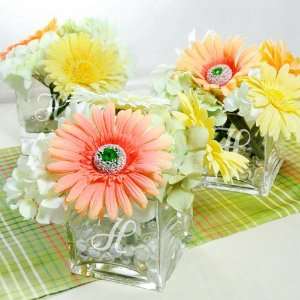  Engraved Glass Vase Centerpiece: Health & Personal Care