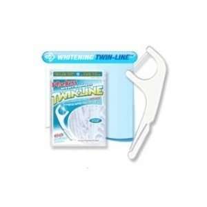  Plackers twin line whitening dental flossers   60 ea 