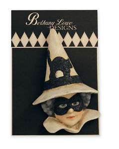 WITCH HALLOWEEN Masquerade PIN Brooch Bethany Lowe NEW  