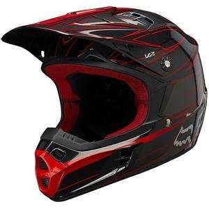    Fox Racing V 2 Race Helmet   2X Large/Black/Red: Automotive