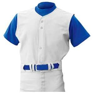 : ALL STAR Sleeveless Full Button Custom Baseball Jerseys WH   WHITE 