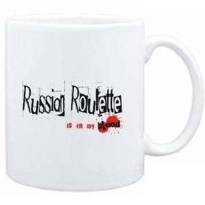  Mug White  Russian Roulette IS IN MY BLOOD  Sports 
