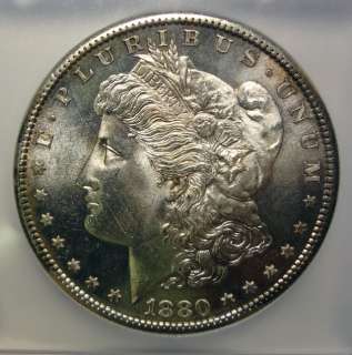 1880 S MORGAN DOLLAR ICG MS65 GEM, SUPER  