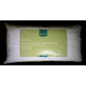 White Duck Down King Size Bed Pillow with 300 Count Cover 