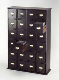 456 CD DVD Library Style Storage Cabinet/Rack Espresso  