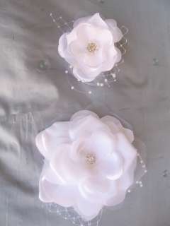 BOUTIQUE ,custom made flower girl, communion hairclip   flower pin set 