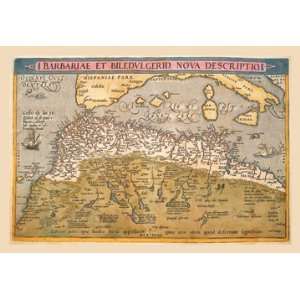  Map of Northern Africa 24X36 Canvas Giclee: Home & Kitchen