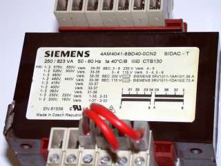 SIEMENS SIRIUS 4AM CONTROL TRANSFORMER 4AM4041 8BD40 0CN2  