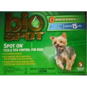  BIO SPOT DOG SPOT ON 6 MONTH SUPPLY UNDER 15# Pet 