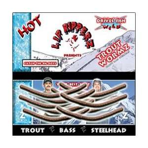   Lip RipperZ Zebra Trout Worms 12 Count 2.5 Inch