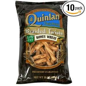 Wise Snacks Quinlan Pretzel Braided Twists, Honey Wheat, 10 Ounce Bags 