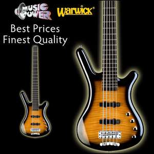 Warwick Rockbass Corvette Classic 5 String Almond Sunburst Bass Guitar 