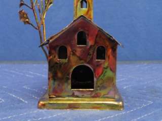 Brass Country Church Wind Up Music Box H36  