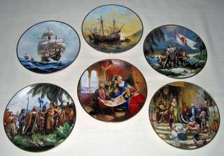 Set Columbus Discovers America 500th Anniversary Plates  
