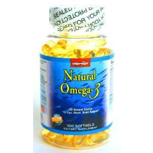 Doctor Recommended Natural Omega 3 Fish Oil, with EPA,DHA & VE,for Eye 
