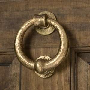  Solid Bronze Deluxe Ring Door Knocker   Living Bronze 