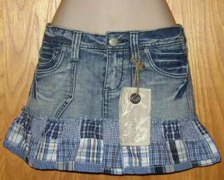 Mudd Jeans Blue Denim Mini Skirt New Size 1 NWT  