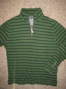 Martin + Osa shirt 1/4 zip (Mens Medium) Green  