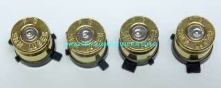 PS3 PS2 9mm Bullet Buttons Bronze / Brass for Playstation 2 & 3 