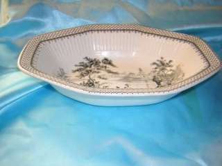 William Adams & Sons England Minuet Serving Bowl Oval  
