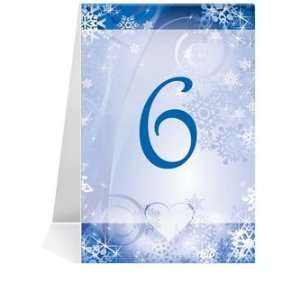   Table Number Cards   Sunrise Snowflakes #1 Thru #38