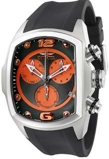   Mens Lupah Revolution Swiss Quartz Orange & Black Dial Watch 6100 NEW
