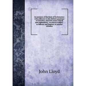   added . in Hebrew and English, in parallel columns: John Lloyd: Books