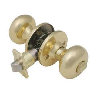 Design House 753277 Polished Brass Cambridge Series Privacy Knob Fits 