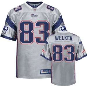  Wes Welker Jersey: Reebok Authentic Silver #83 New England 