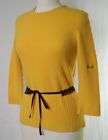 Miss Sixty Pullover Sweater in Yellow Sz L   NWT $149
