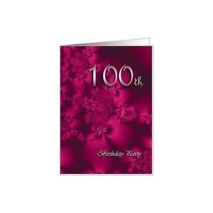  Elegant, silky, purple 100 Birthday party invitation Card 