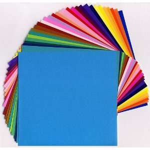  35 Assorted Bright Solid Color Origami Papers: Arts 