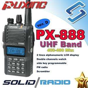 Puxing PX 888 UHF 400 480Mhz verD + earpiece (PX 777)  