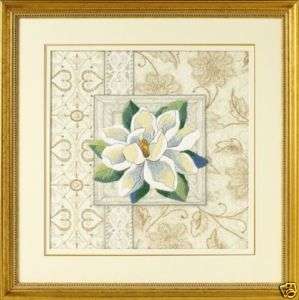Dimensions ELEGANT MAGNOLIA BEADS PILLOW PICTURE Crewel Embroidery Kit 