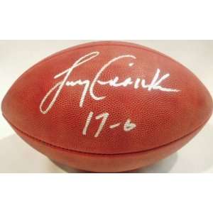  Larry Csonka Signed Ball   with 170 Inscription Sports 