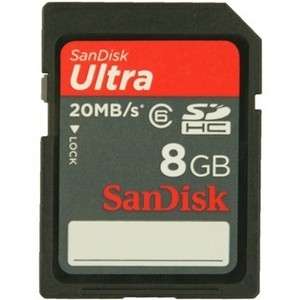 SanDisk Ultra SDHC Class 6 8GB 8G 8 G GB SD HC 20MB/sec  