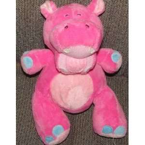  Nuby Tickle Toes Pink Hippo Plush Laughing Toy: Toys 