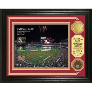  Nationals Park Inaugural Game Infield Dirt and Gold Coin 