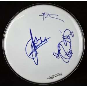  The Who Townshend Entwistle Daltrey Signed Drumhead Jsa 