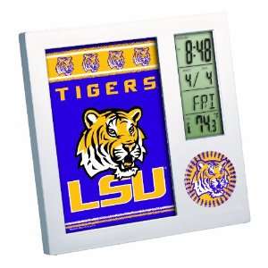   Fightin Tigers Digital Desk Clock Picture Frame: Sports & Outdoors