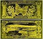 23kt Gold 30 Antigua Bank Note   OCTOPUS   RARE items in rapunzzel 